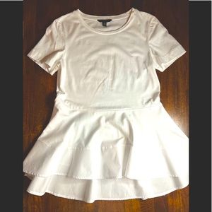 Banana Republic x small perfect white peplum tunic
